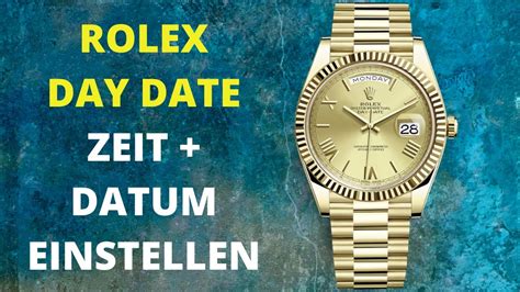 einstellen rolex daydate vintage aus 1971|Rolex watch set date.